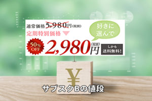 サブスクBの値段